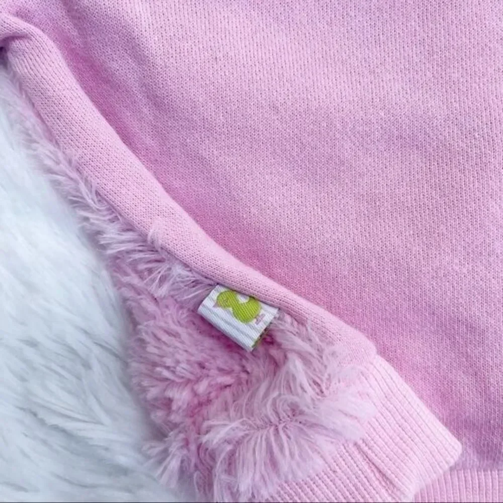 Girls Pink Fleece Sweater Sz 18 M Duck Duck Goose